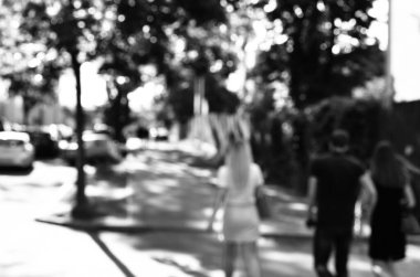 Bulanık şehir manzarası, soyut arkaplan 