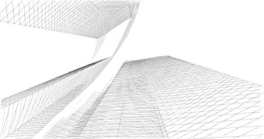 soyut mimari duvar kağıdı tasarımı, dijital konsept arkaplan