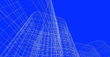 soyut mimari duvar kağıdı tasarımı, dijital konsept arkaplan