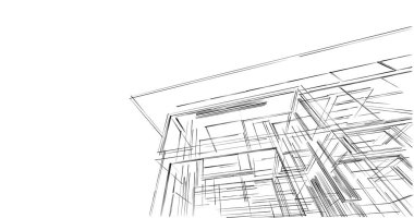 minimal geometrik şekiller, mimari çizgiler