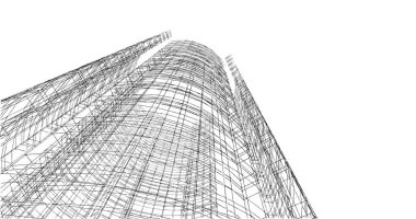 soyut mimari duvar kağıdı tasarımı, dijital konsept arkaplan