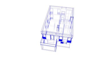 soyut mimari duvar kağıdı tasarımı, dijital konsept arkaplan