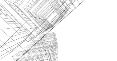 soyut mimari duvar kağıdı tasarımı, dijital konsept arkaplan