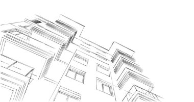 soyut mimari duvar kağıdı tasarımı, dijital konsept arkaplan