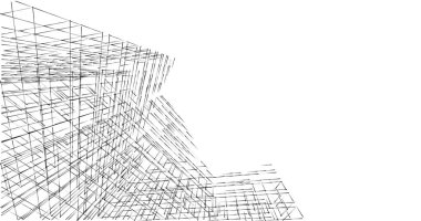 soyut mimari duvar kağıdı tasarımı, dijital konsept arkaplan