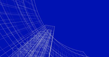 soyut mimari duvar kağıdı tasarımı, dijital konsept arkaplan