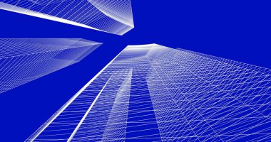 soyut mimari duvar kağıdı tasarımı, dijital konsept arkaplan