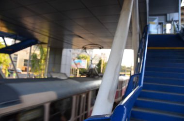 Bulanık şehir. Soyut arkaplan