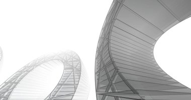 soyut mimari duvar kağıdı tasarımı, dijital konsept arkaplan