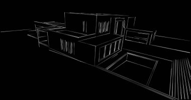 soyut mimari duvar kağıdı tasarımı, dijital konsept arkaplan