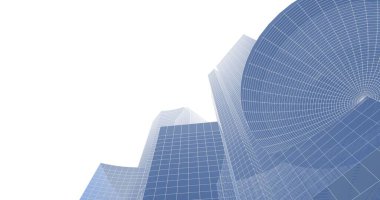 soyut mimari duvar kağıdı tasarımı, dijital konsept arkaplan