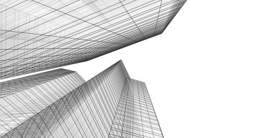 soyut mimari duvar kağıdı tasarımı, dijital konsept arkaplan