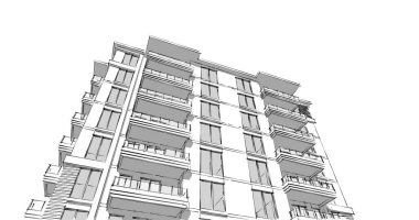 soyut mimari duvar kağıdı tasarımı, dijital konsept arkaplan