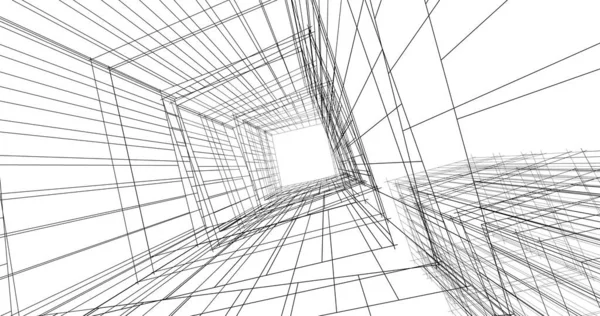 Абстрактный Архитектурный Дизайн Обоев Цифровой Концепт Фон — стоковое фото