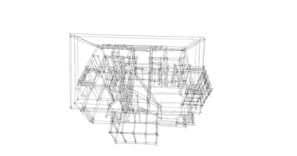 Minimális Geometriai Formák Építészeti Vonalak — Stock Fotó