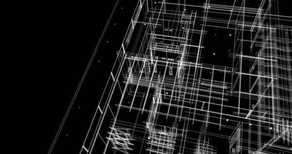 Абстрактный Архитектурный Дизайн Обоев Цифровой Концепт Фон — стоковое фото