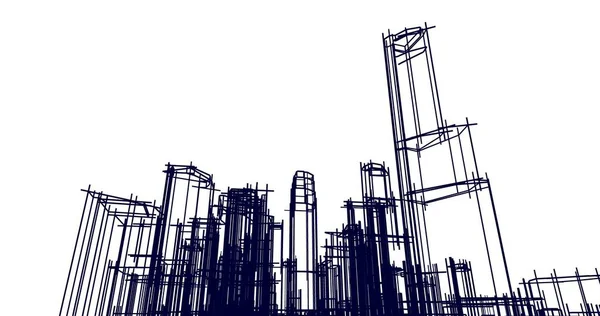 soyut mimari duvar kağıdı tasarımı, dijital konsept arkaplan