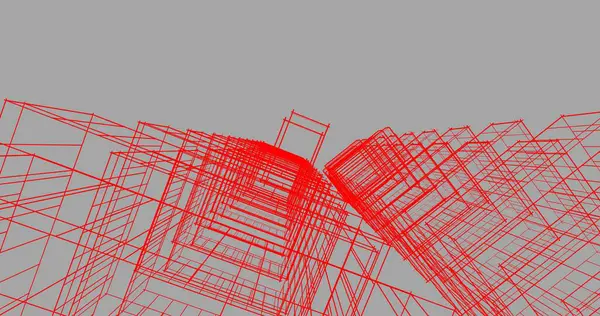 Абстрактный Архитектурный Дизайн Обоев Цифровой Концепт Фон — стоковое фото
