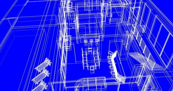 Абстрактный Архитектурный Дизайн Обоев Цифровой Концепт Фон — стоковое фото