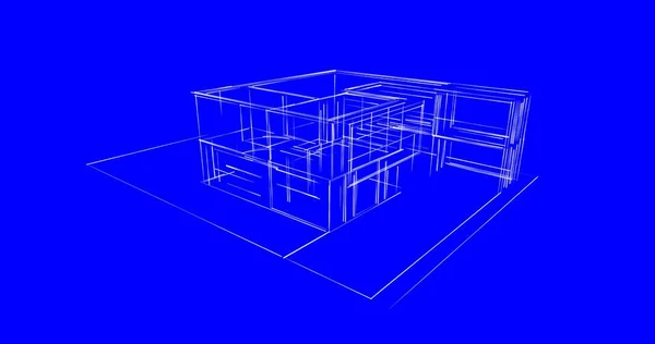 Abstrakt Arkitektonisk Tapet Design Digitalt Koncept Bakgrund — Stockfoto