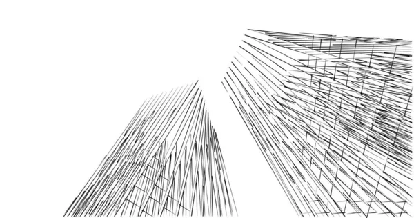Абстрактный Архитектурный Дизайн Обоев Цифровой Концепт Фон — стоковое фото
