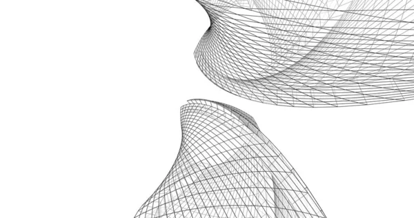 Абстрактный Архитектурный Дизайн Обоев Цифровой Концепт Фон — стоковое фото