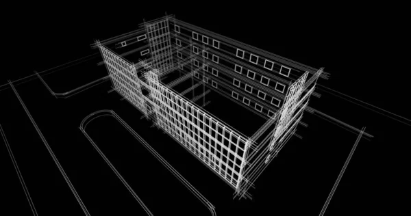 Абстрактный Архитектурный Дизайн Обоев Цифровой Концепт Фон — стоковое фото