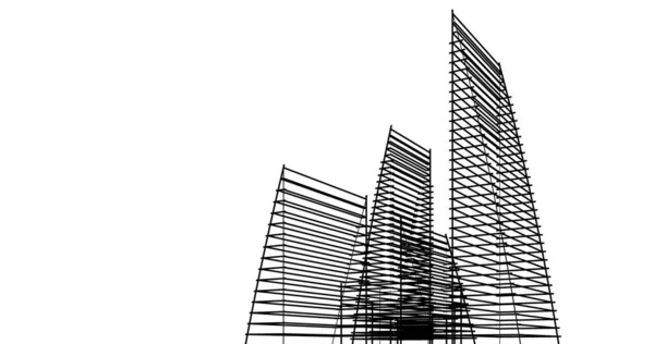 Абстрактный Архитектурный Дизайн Обоев Цифровой Концепт Фон — стоковое фото