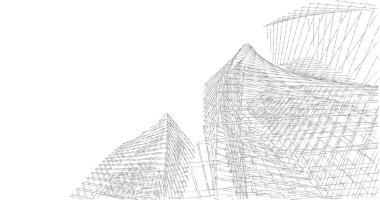 soyut mimari duvar kağıdı tasarımı, dijital konsept arkaplan