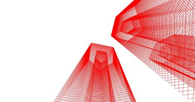 soyut mimari duvar kağıdı tasarımı, dijital konsept arkaplan