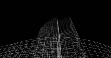 soyut mimari duvar kağıdı tasarımı, dijital konsept arkaplan