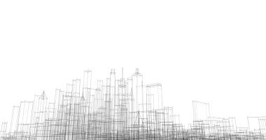 soyut mimari duvar kağıdı tasarımı, dijital konsept arkaplan