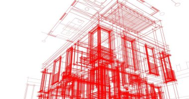 soyut mimari duvar kağıdı tasarımı, dijital konsept arkaplan