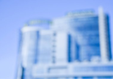 Bulanık şehir. Renkli soyut arkaplan