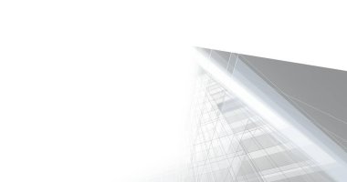 Mimari sanat konseptinde soyut çizgiler, minimum geometrik şekiller. 