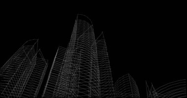 soyut mimari duvar kağıdı tasarımı, dijital konsept arkaplan