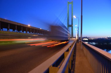 Bulanık soyut ışıklar gece şehrin arka planı