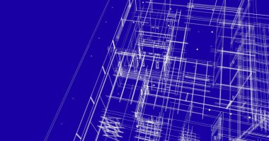 soyut mimari duvar kağıdı tasarımı, dijital konsept arkaplan
