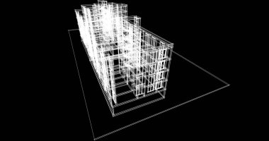 soyut mimari duvar kağıdı tasarımı, dijital konsept arkaplan