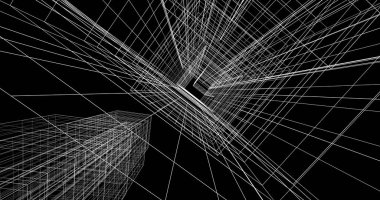 soyut mimari duvar kağıdı tasarımı, dijital konsept arkaplan