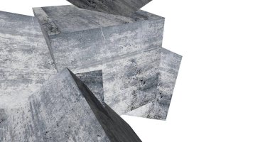 Arkaplanda mimari bina 3d illüstrasyon