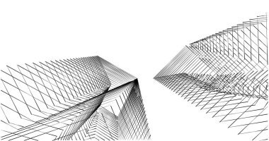 soyut mimari duvar kağıdı tasarımı, dijital konsept arkaplan