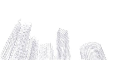 soyut mimari duvar kağıdı tasarımı, dijital konsept arkaplan