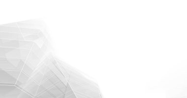 Mimari sanat konseptinde soyut çizgiler, minimum geometrik şekiller. 