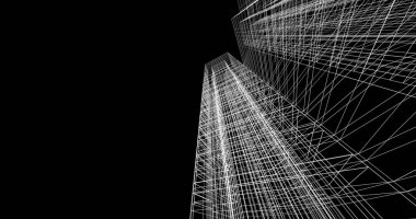 soyut mimari duvar kağıdı tasarımı, dijital konsept arkaplan