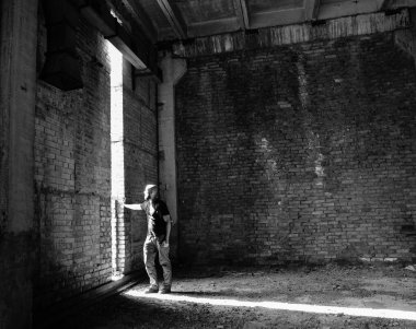 mimari sanat konsepti, minimum geometrik şekiller. 