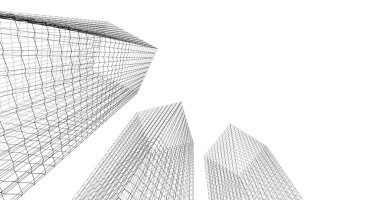 soyut mimari duvar kağıdı tasarımı, dijital konsept arkaplan