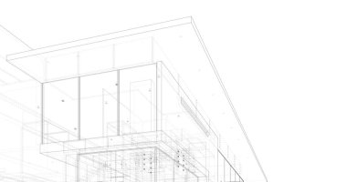 minimal geometrik mimari binalar tasarımı