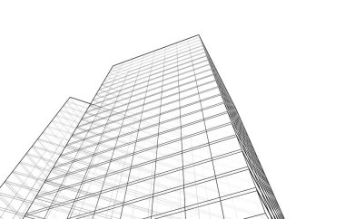 soyut mimari duvar kağıdı tasarımı, dijital konsept arkaplan