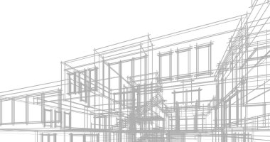 soyut mimari duvar kağıdı tasarımı, dijital konsept arkaplan